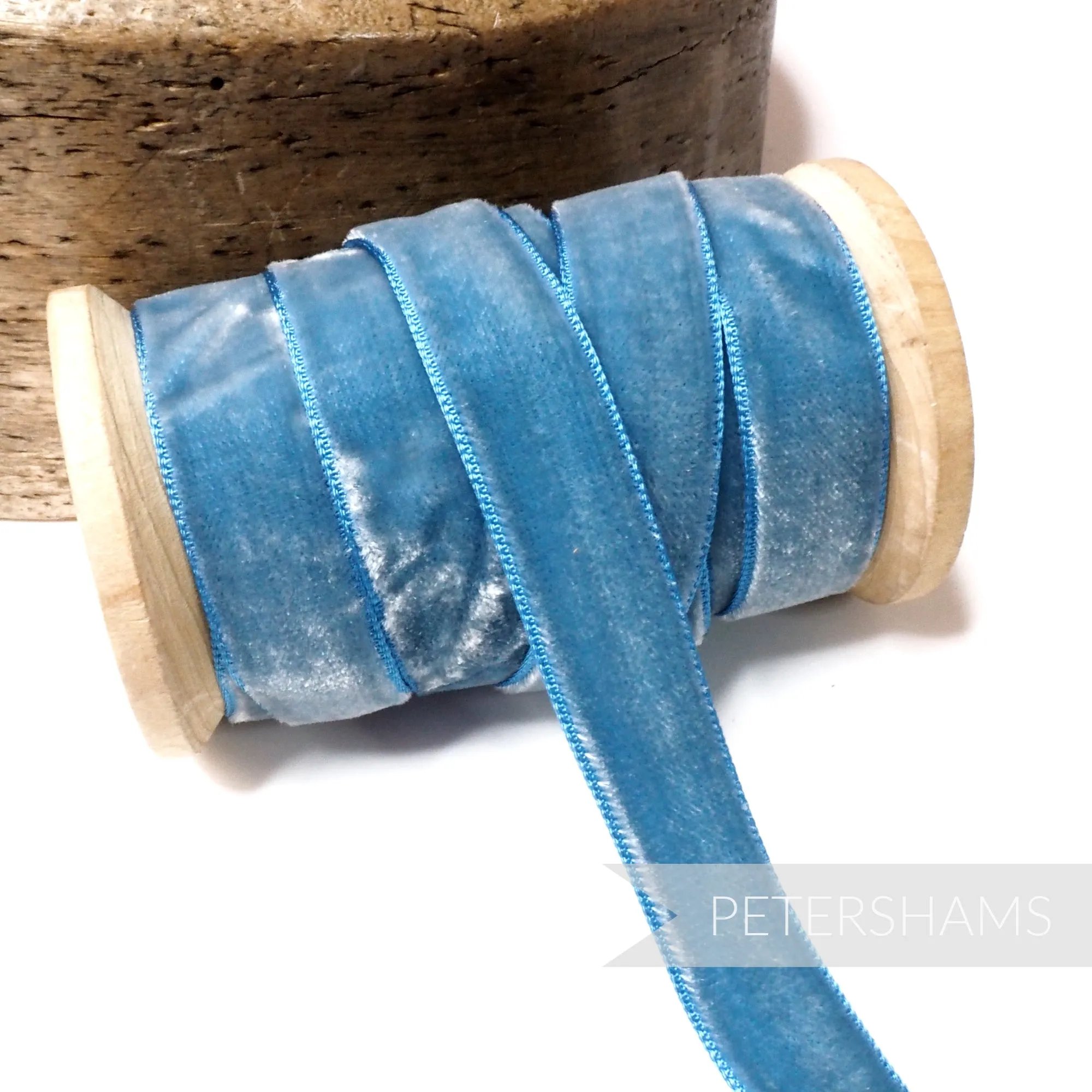 16mm Vintage Velvet Ribbon (Various Makes) - 1m