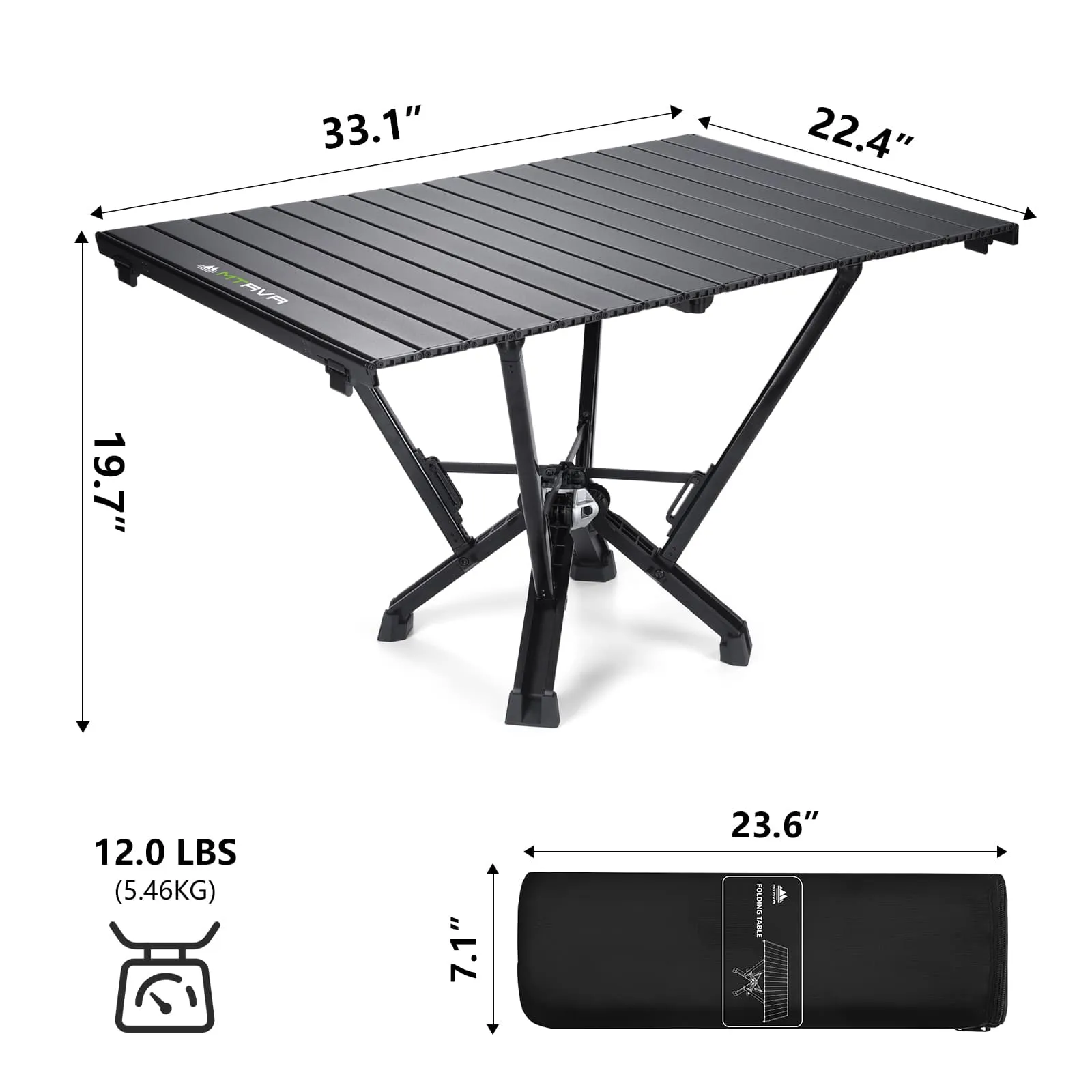 5-Pack: 4xBlack High Back Chairs 1xLong Table