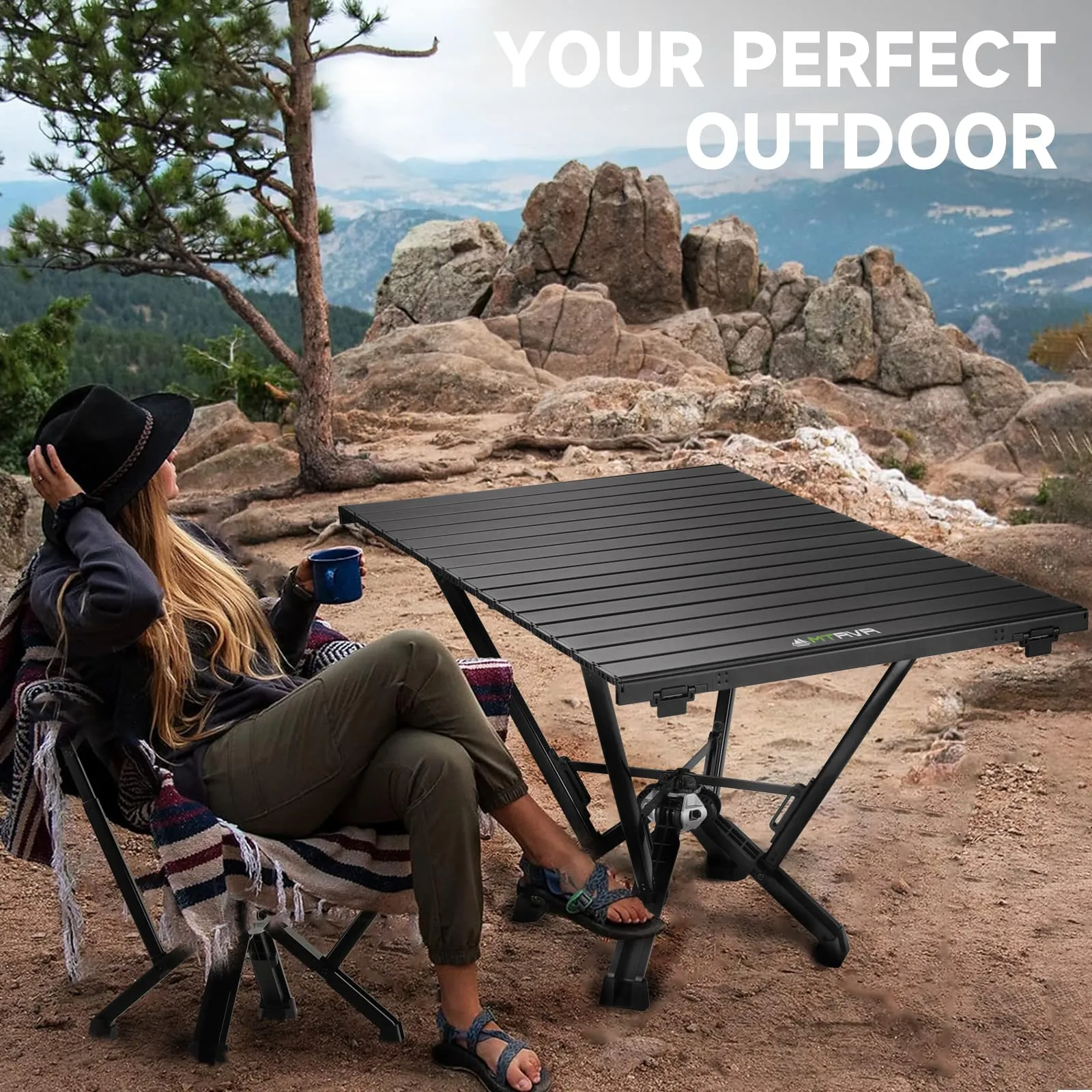 5-Pack: 4xBlack High Back Chairs 1xLong Table