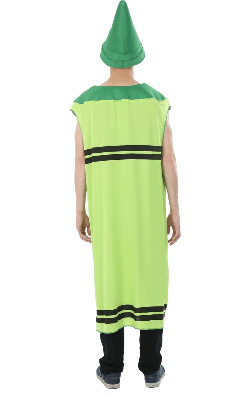 Adult Green Crayon Costume