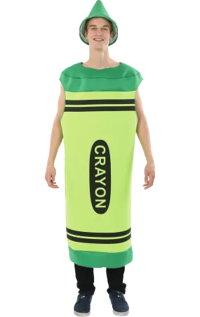 Adult Green Crayon Costume