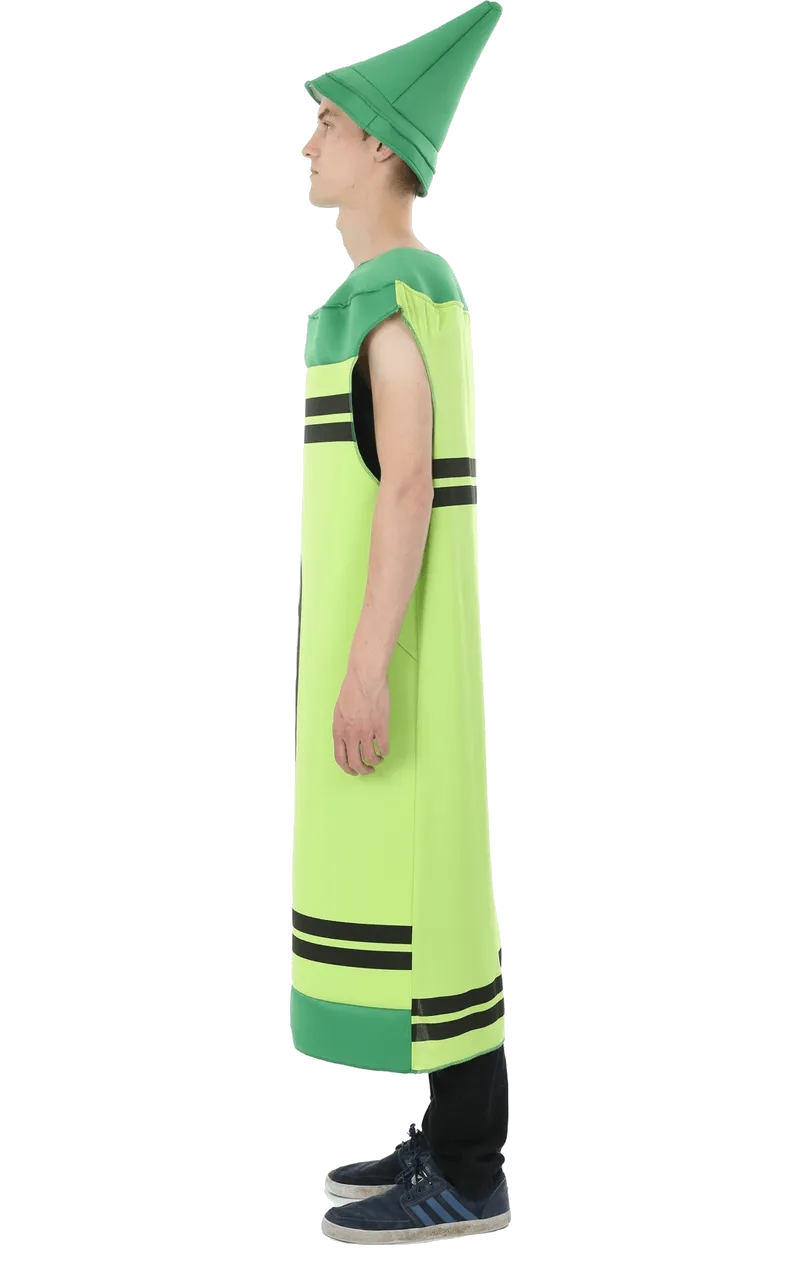 Adult Green Crayon Costume