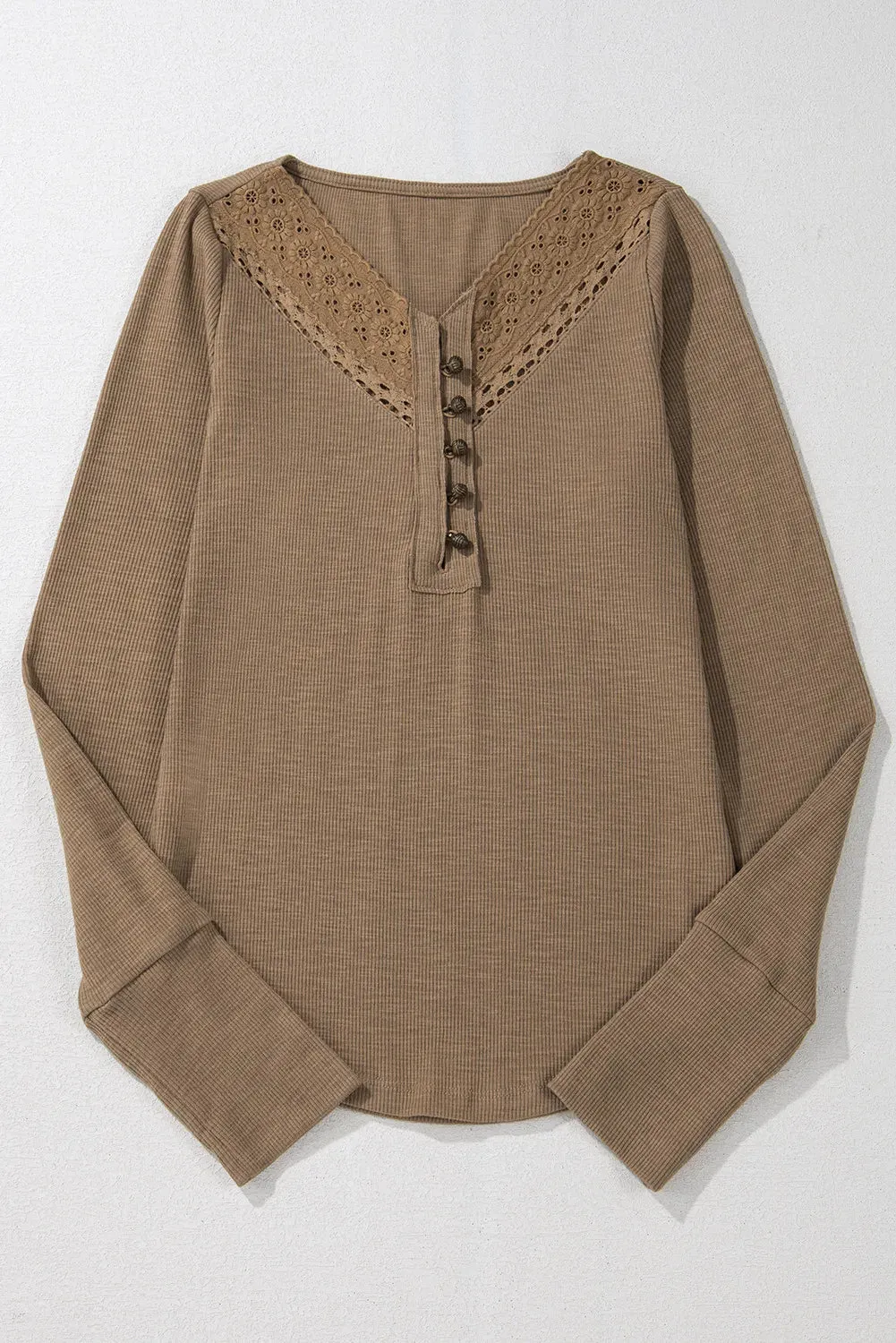 As It Happens Eyelet Long Sleeve