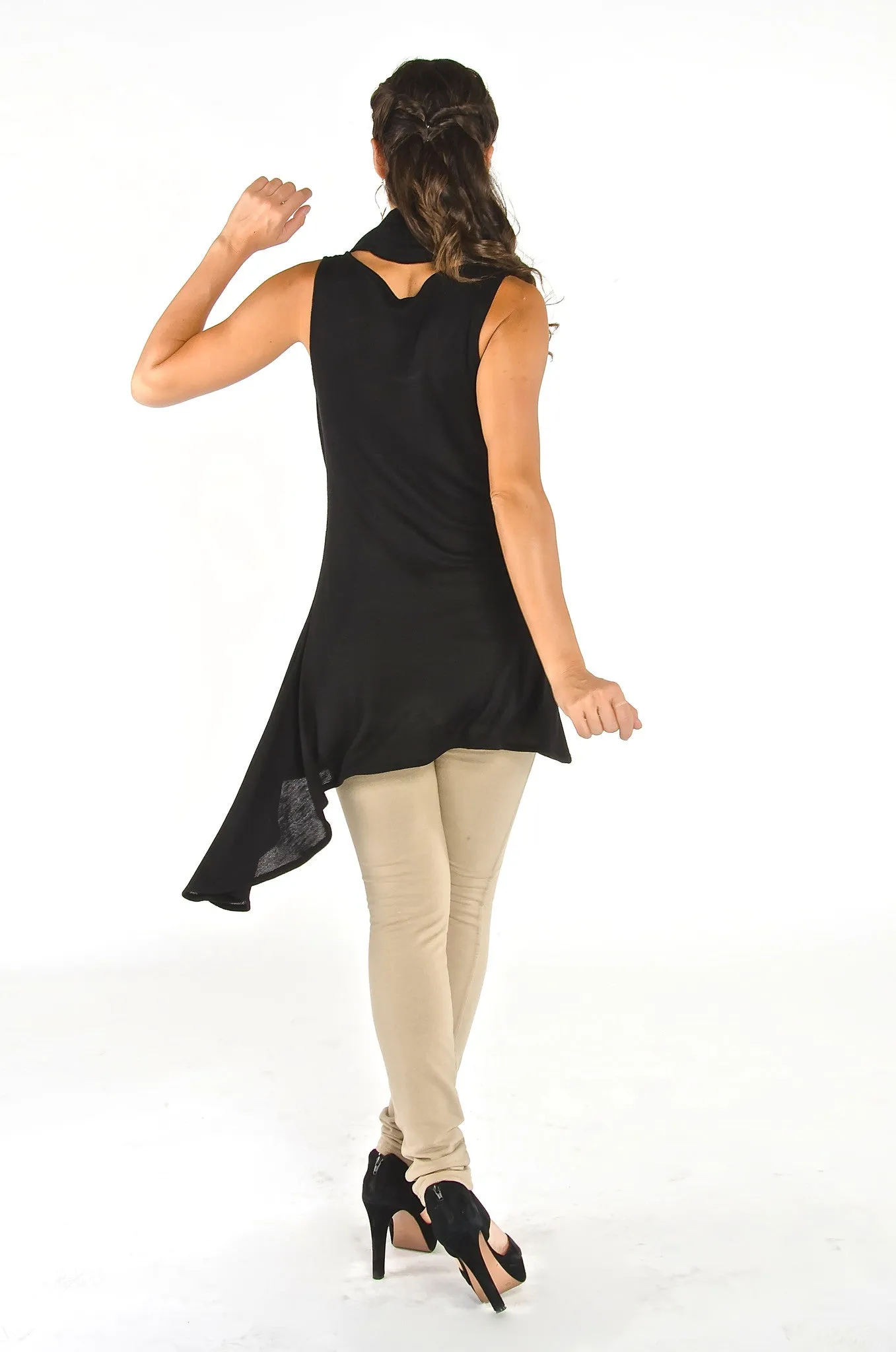 Asymmetrical Tunic - Black