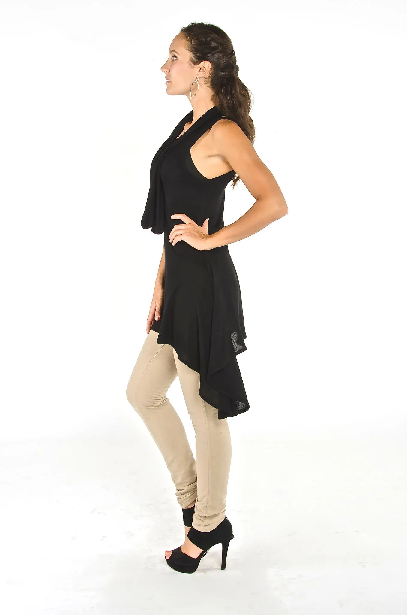 Asymmetrical Tunic - Black