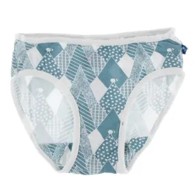 Bamboo Underwear - Dusty Sky Mountains with Natural