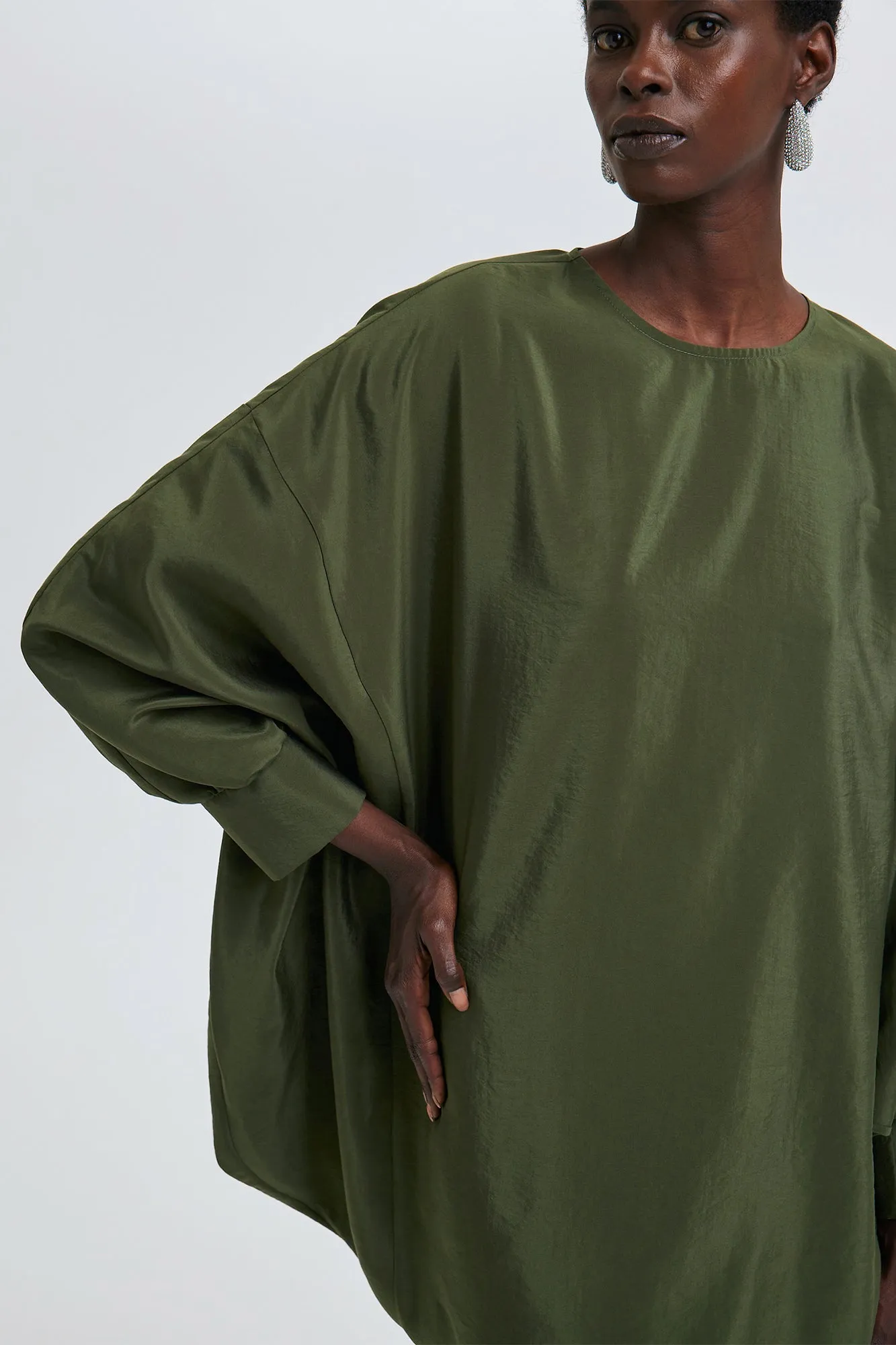 BATWING SLEEVE CUPRA TUNIC