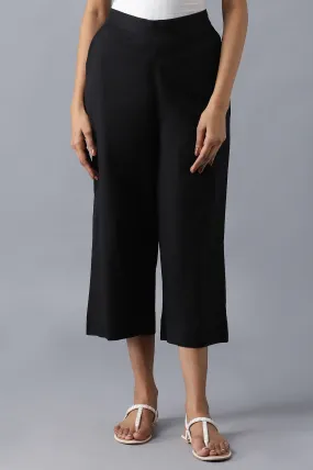 Black Cotton Culottes