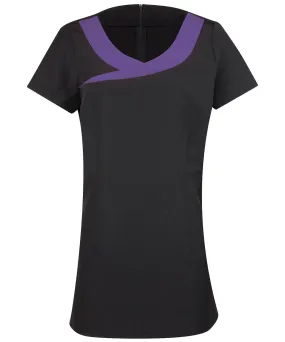 Black/Purple - Ivy beauty and spa tunic