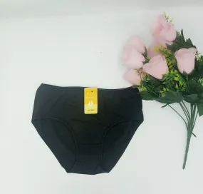 Blissful Stretchy Cotton Underwear for Women Soft Cotton Panties - Black