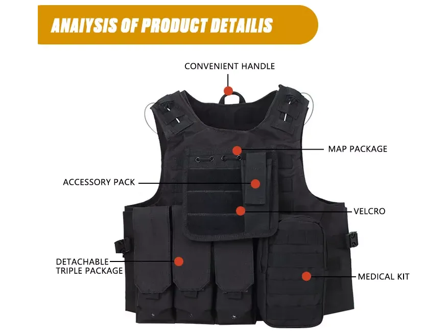 Camouflage Outdoor Amphibious Chest Vest | Outdoor Tactical Vest