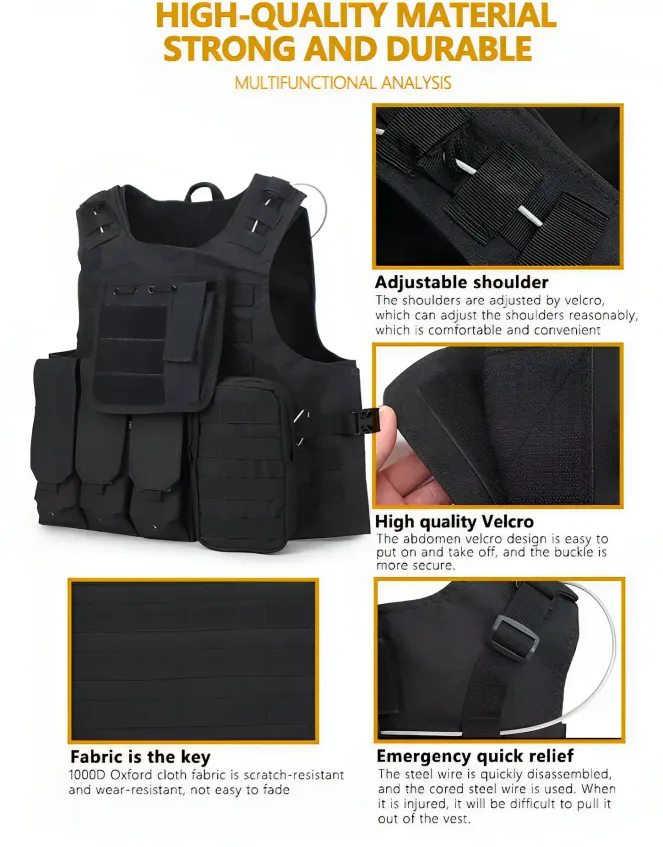 Camouflage Outdoor Amphibious Chest Vest | Outdoor Tactical Vest