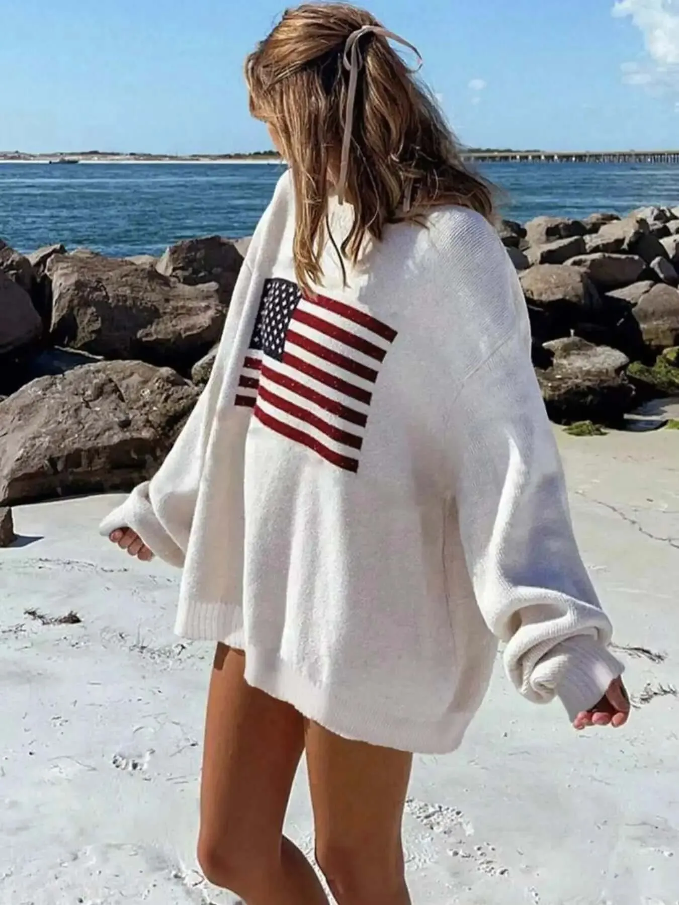 Casual Versatile Long-sleeved Sweater