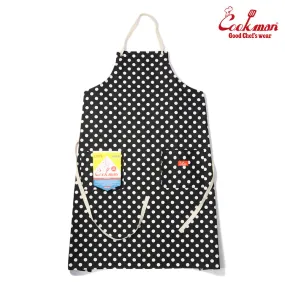 Cookman Long Apron - Dots : Black