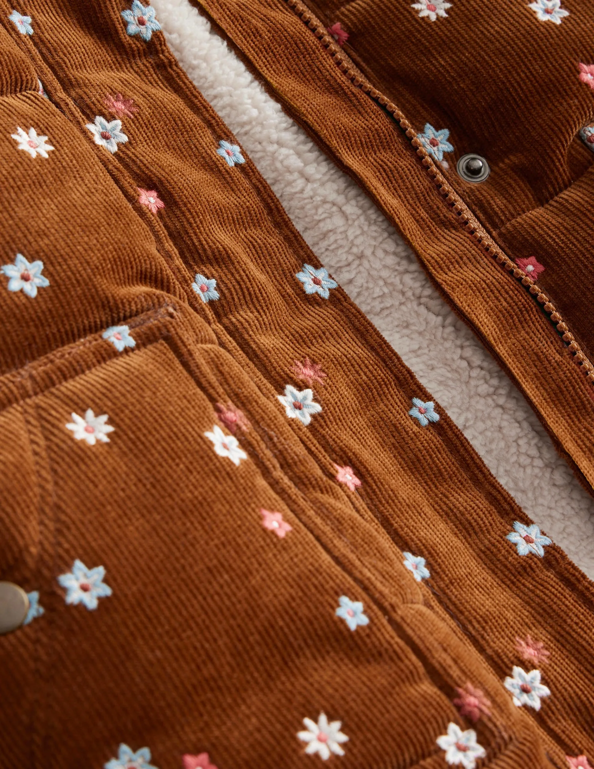 Cord Gilet-Butterscotch Brown