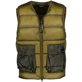 D.D. Shell Padded Down Gilet Brown