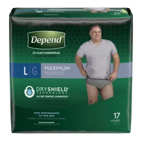 Depend® FIT-FLEX® Absorbent Underwear for Men, 17 ct