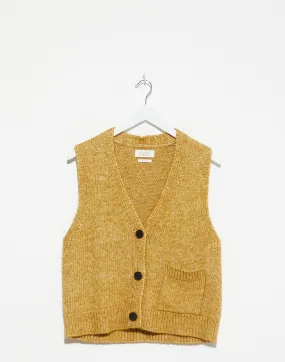 Dijon Yellow Cotton & Alpaca Vest