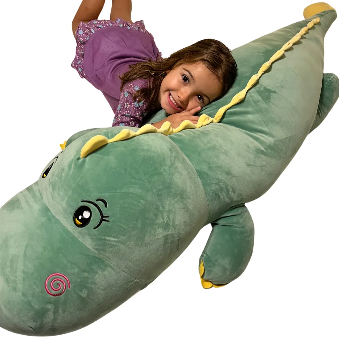 Dinosaur Plush Toy Long Sensory Pillow