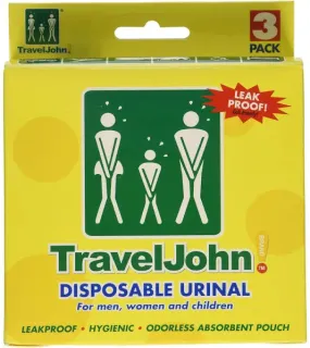 Disposable Travel John 3 Pack