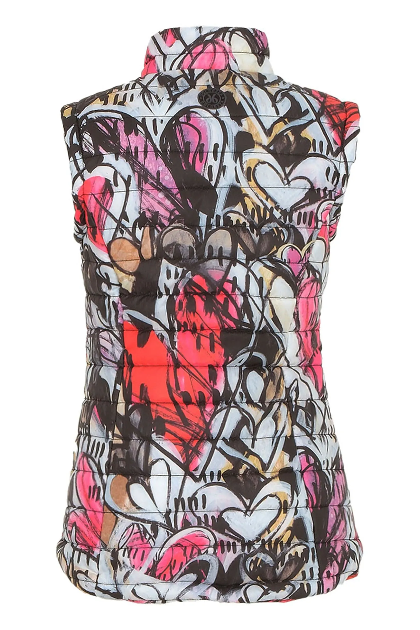Dolcezza Gilet Padded Lori Arbel Simply Art 01 Pink Heart Print 74820