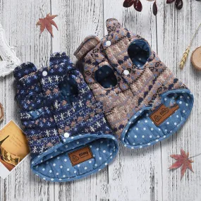 Double-sided Casual Polka-dot Knitted Vest Dog Clothes