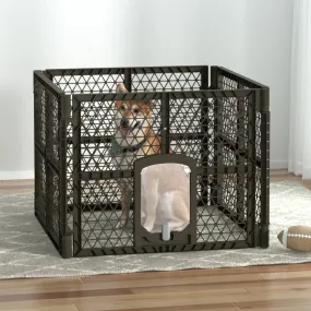 Durable 4-Panel Pet Playpen Enclosure, Plastic, i.Pet