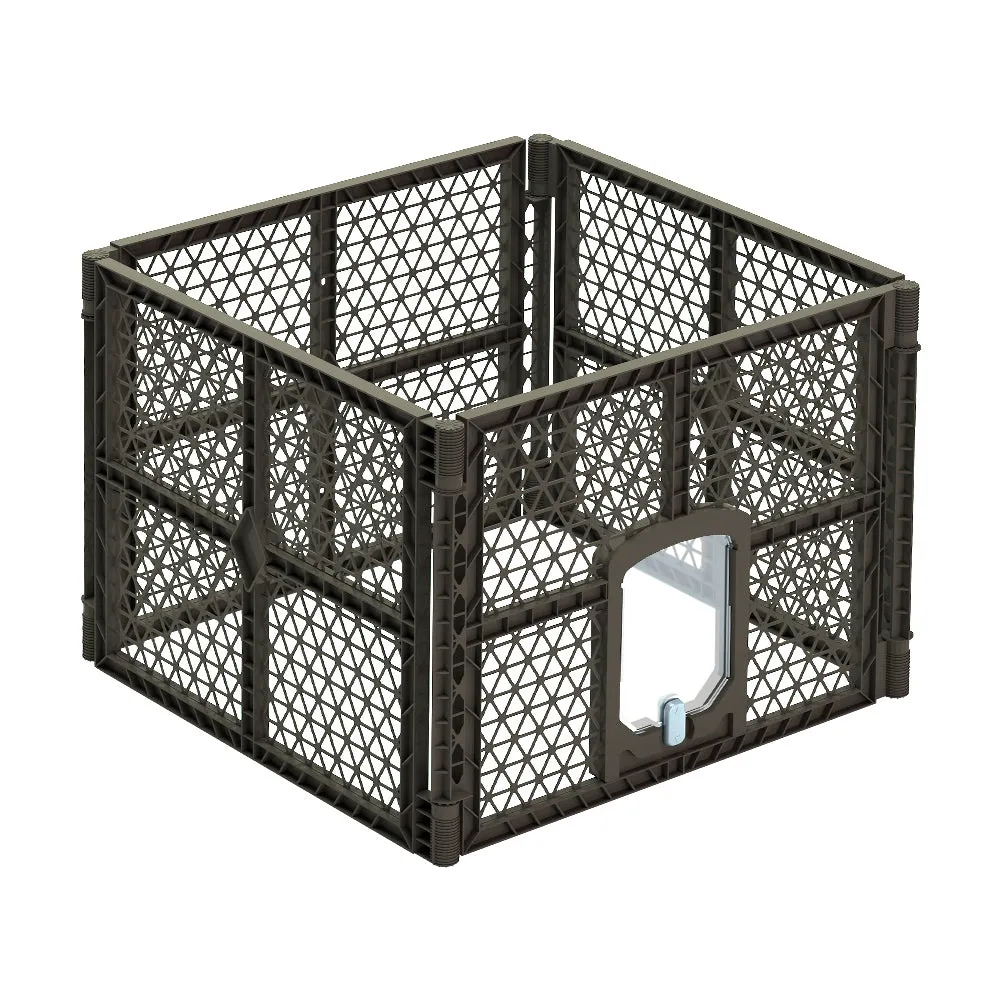 Durable 4-Panel Pet Playpen Enclosure, Plastic, i.Pet