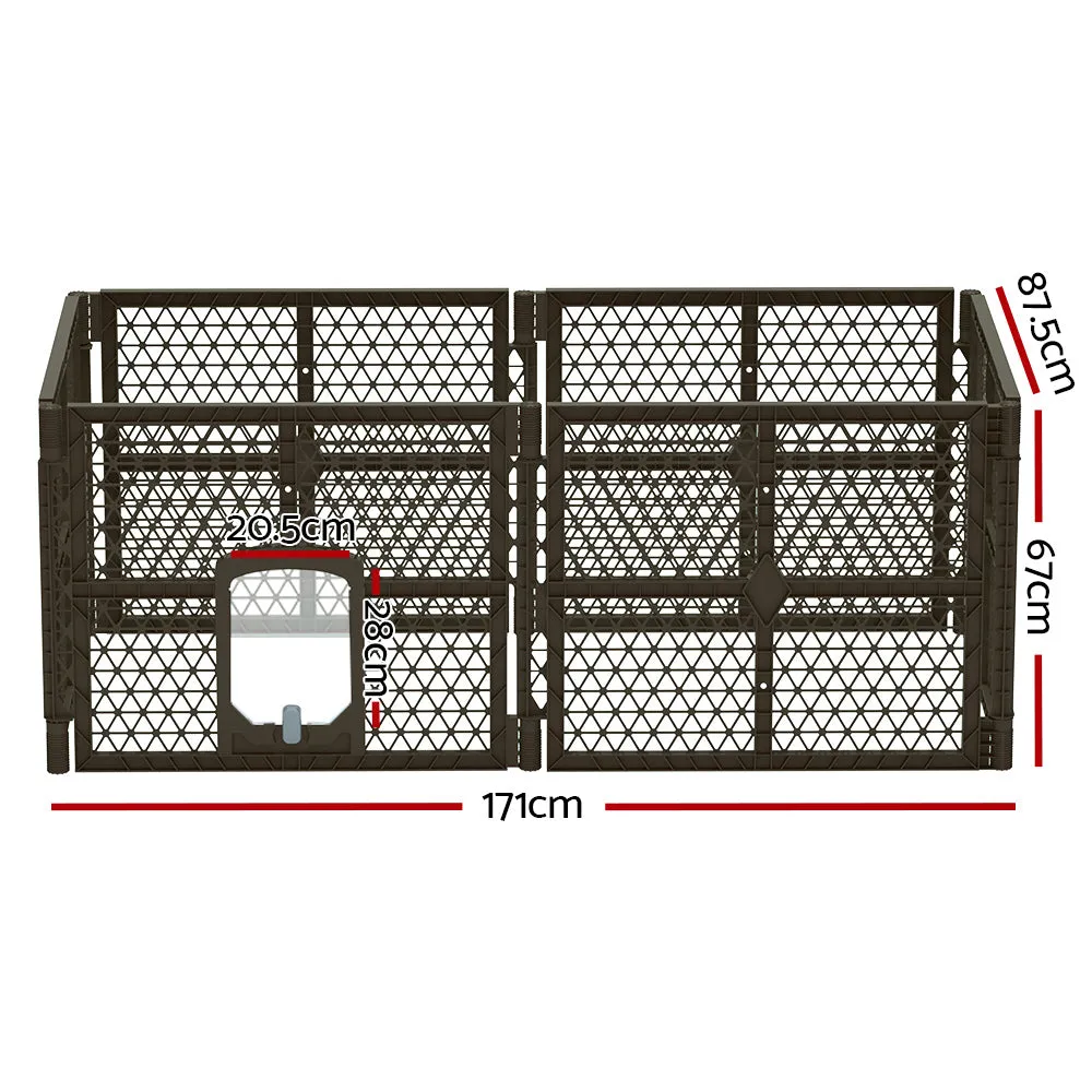 Durable 6-Panel Dog Playpen Enclosure, Foldable - i.Pet