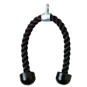 Durable Nylon Tricep Pulldown Rope with Steel Hook
