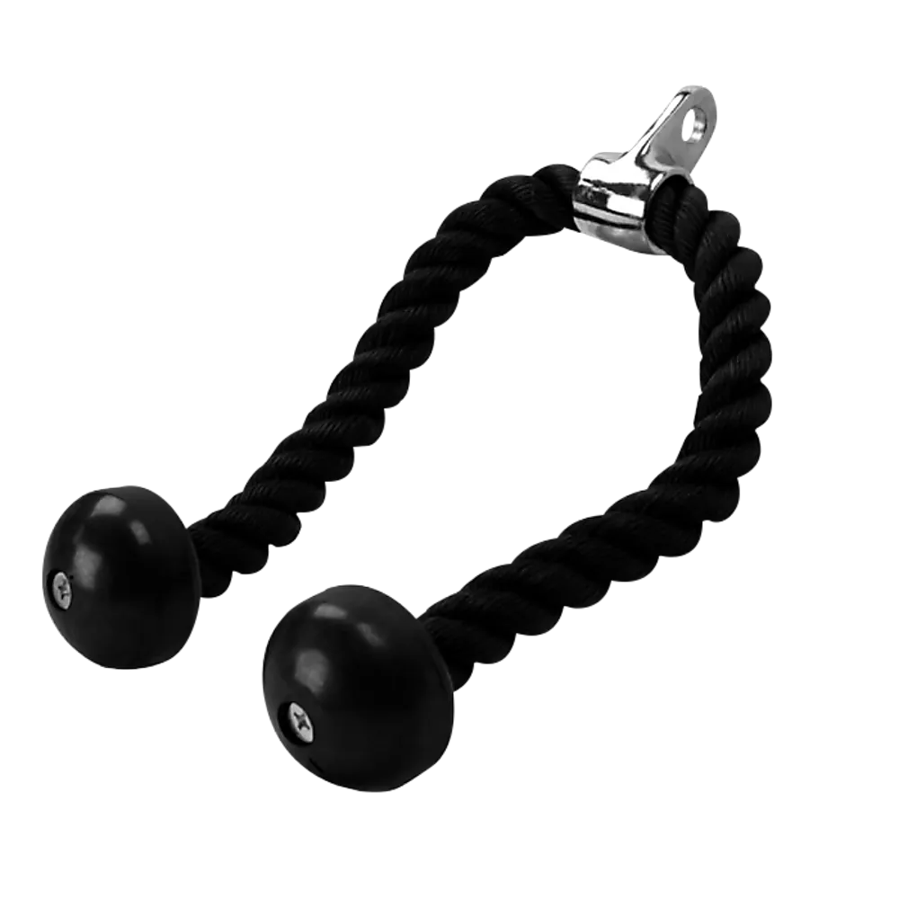 Durable Nylon Tricep Pulldown Rope with Steel Hook