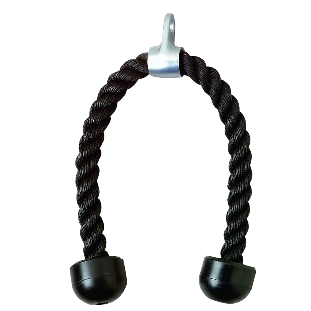 Durable Nylon Tricep Pulldown Rope with Steel Hook