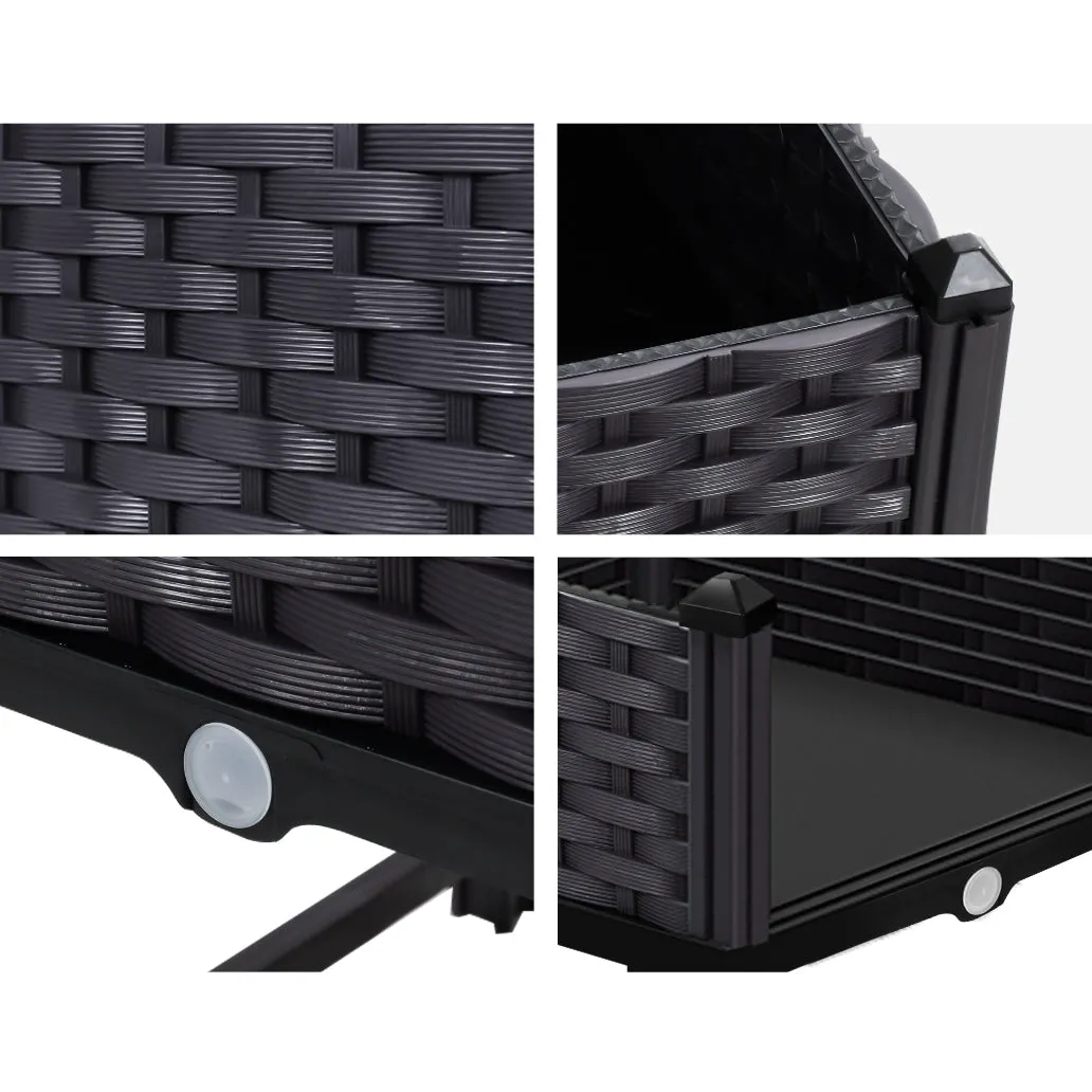 Durable PP Raised Garden Bed 40x40x23cm Planter Box Greenfingers