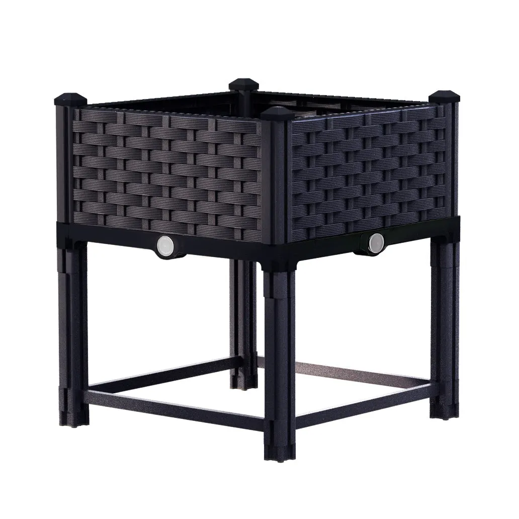Durable PP Raised Garden Bed 40x40x23cm Planter Box Greenfingers