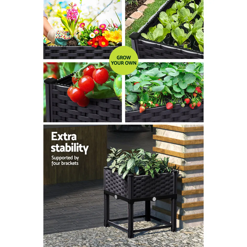 Durable PP Raised Garden Bed 40x40x23cm Planter Box Greenfingers