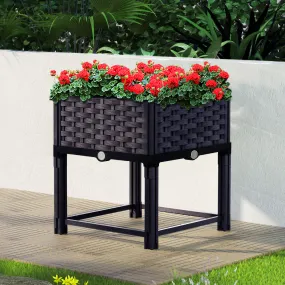 Durable PP Raised Garden Bed 40x40x23cm Planter Box Greenfingers