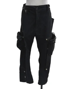 Ebony Black Cargo Pants