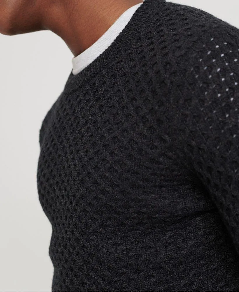 Edit Cable Crew Jumper (Dark Charcoal)