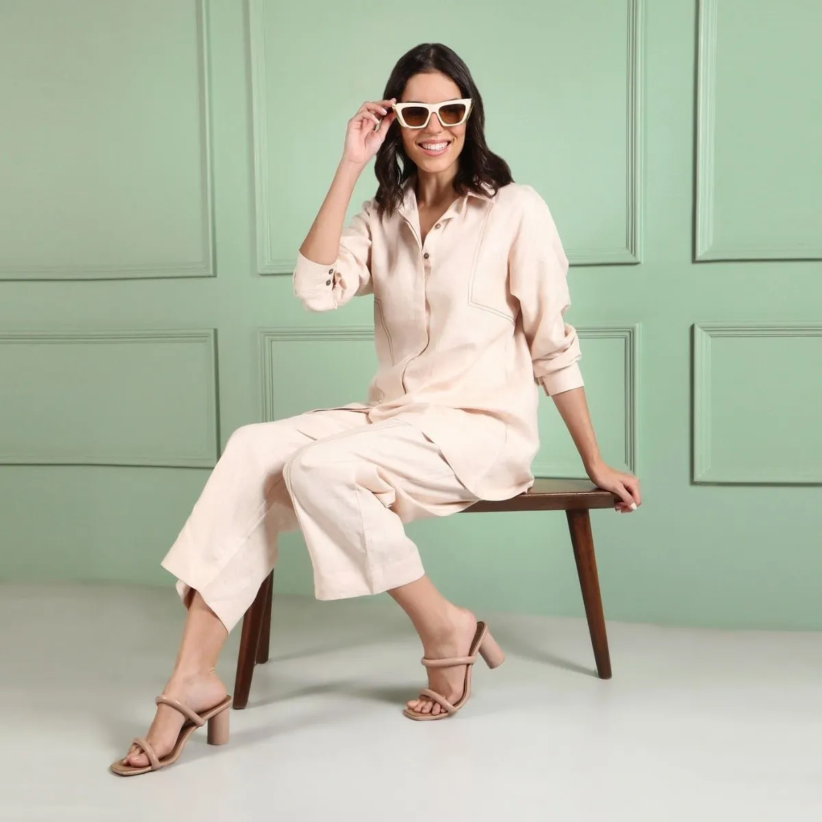 Ember - Hemp Co-ord Set - Beige
