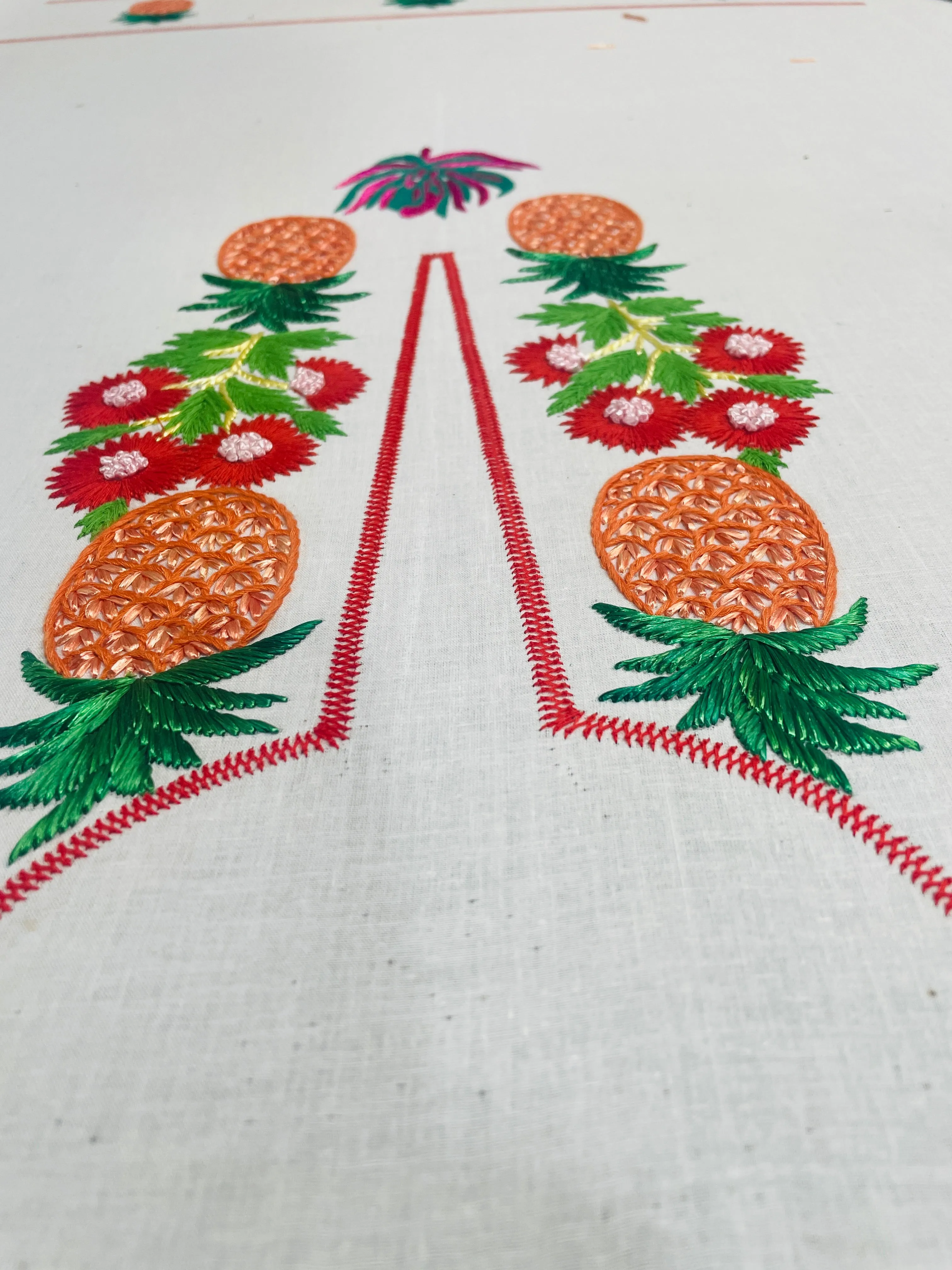 Embroidered Pineapple Tunic