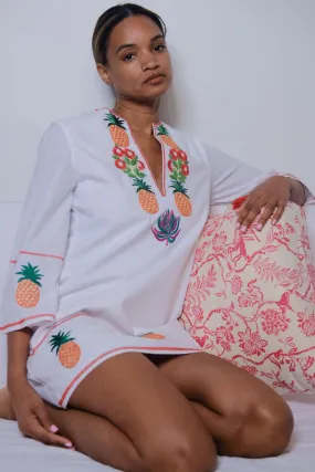 Embroidered Pineapple Tunic