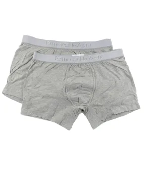 Ermenegildo Zegna Boxer Briefs Gray Men Underwear 2 Pack Stretch Cotton XXXL SALE