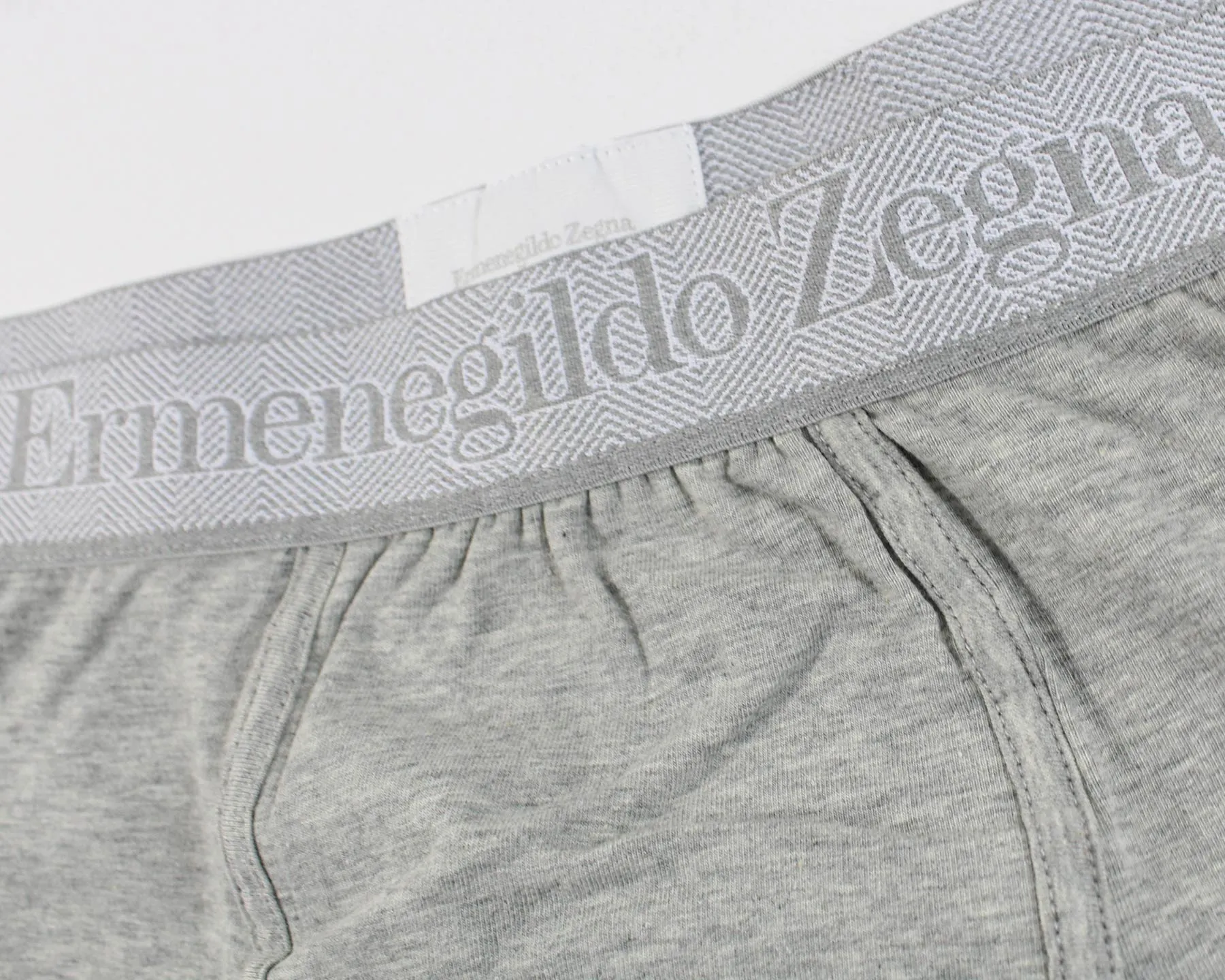 Ermenegildo Zegna Boxer Briefs Gray Men Underwear 2 Pack Stretch Cotton XXXL SALE