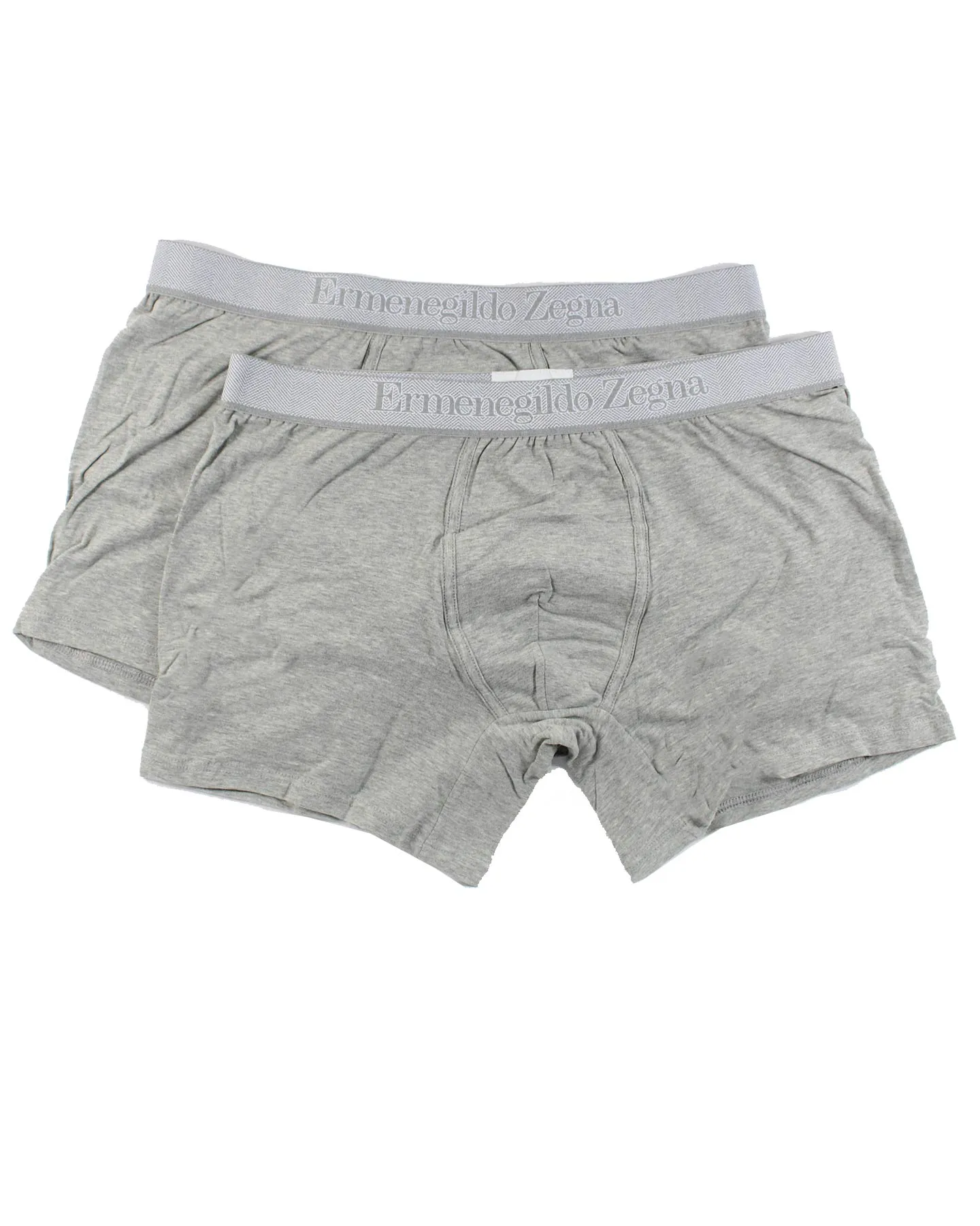 Ermenegildo Zegna Boxer Briefs Gray Men Underwear 2 Pack Stretch Cotton XXXL SALE