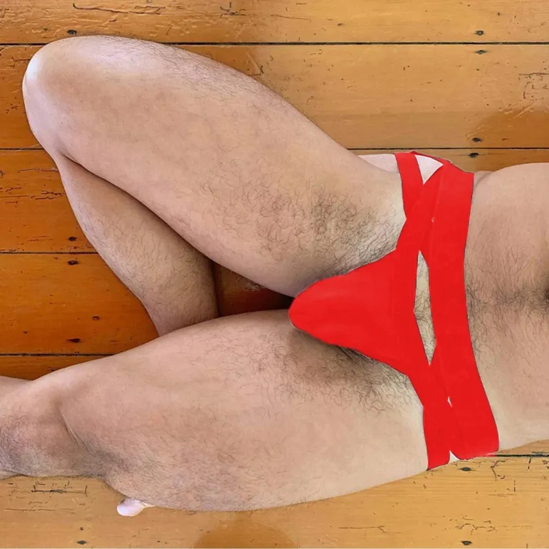 Erotic Men's Underwear / Sexy Hollow Panties for Male / Strap Harness Lingerie