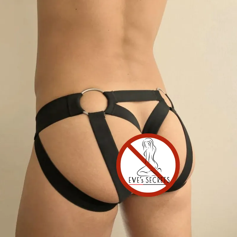 Erotic Men's Underwear / Sexy Hollow Panties for Male / Strap Harness Lingerie