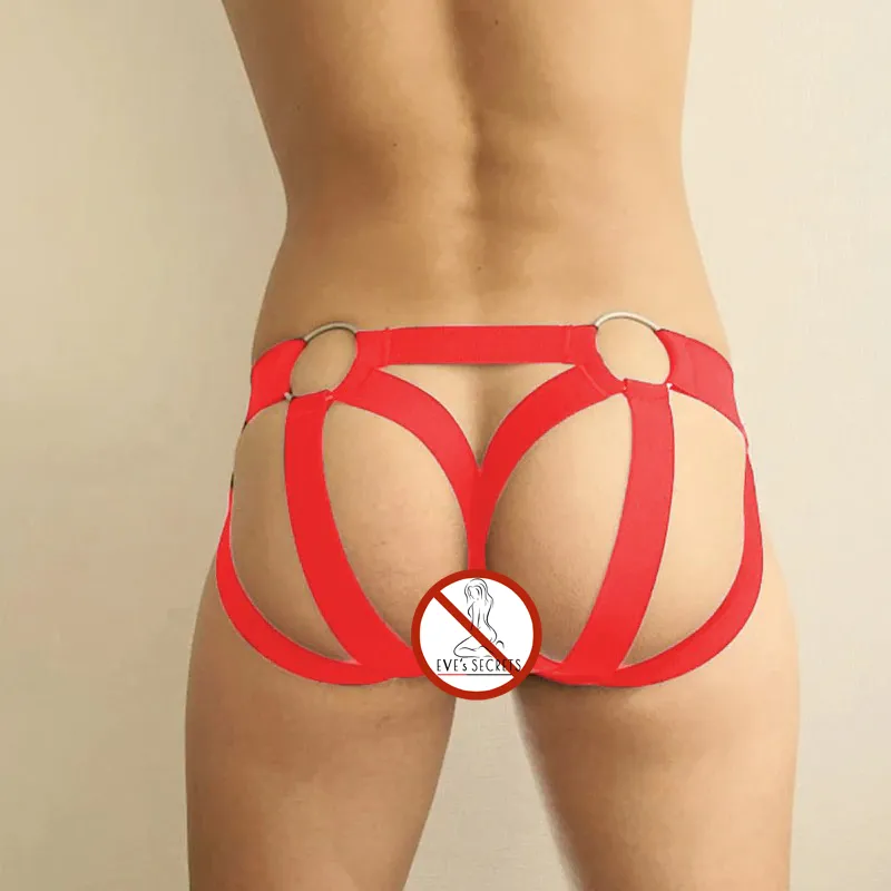 Erotic Men's Underwear / Sexy Hollow Panties for Male / Strap Harness Lingerie