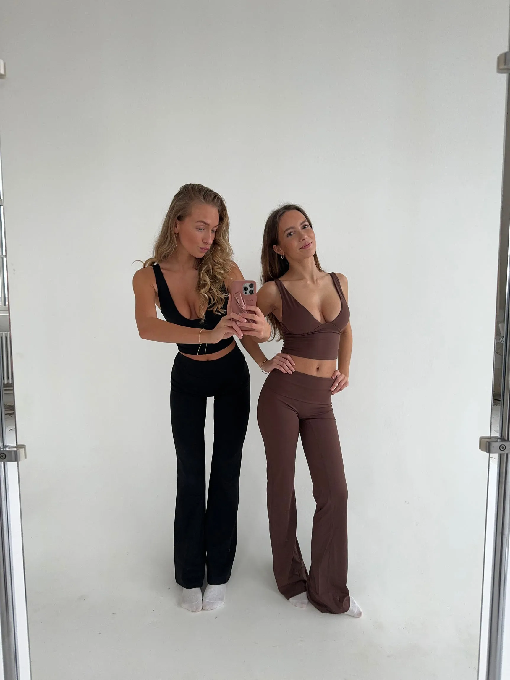 Essential flared pants - Espresso