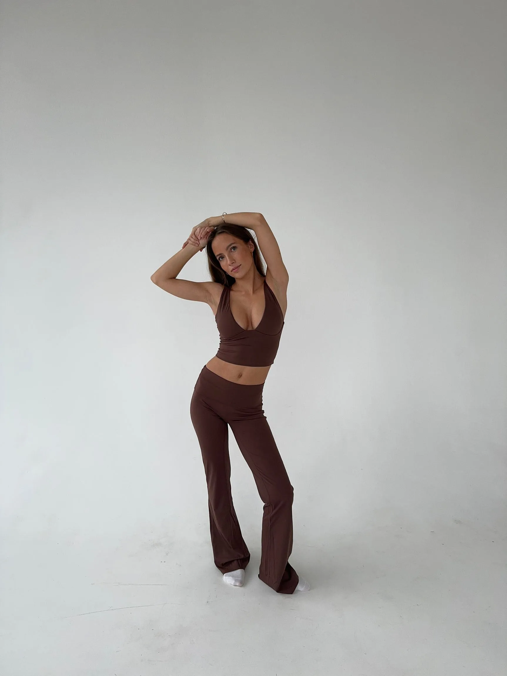 Essential flared pants - Espresso