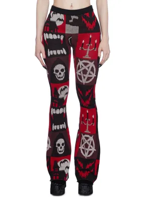 Exercise Caution Flare Pants